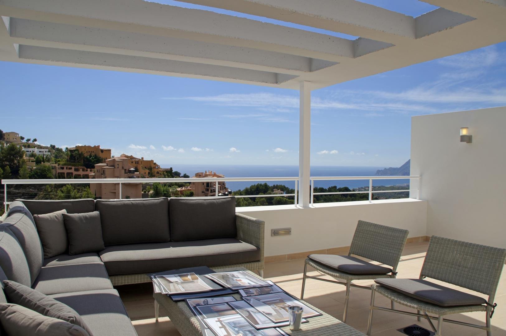 Laatste moderne villa met zicht op zee in Altea- Costa Blanca Noord