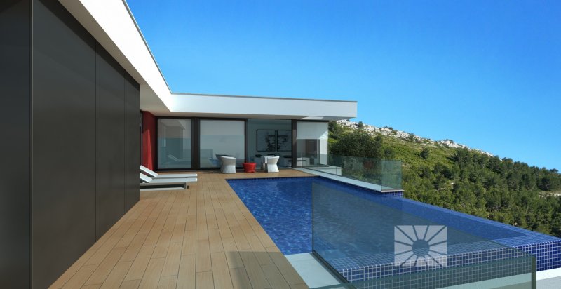Moderne villa met zeezicht in Cumbre del Sol- Costa Blanca Noord